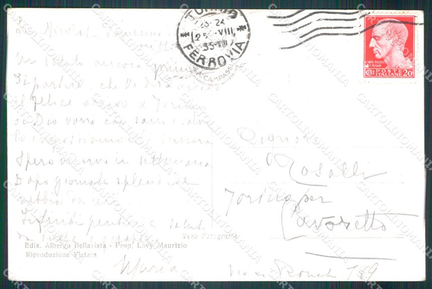 Aosta Saint Nicolas Ferrere Gruppo del Ruitor Foto cartolina MT2954 – retro