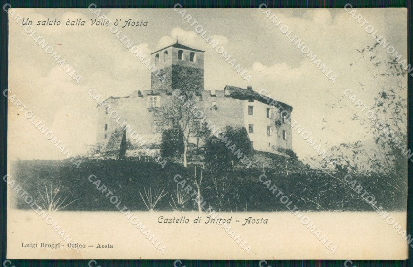 Aosta Introd Castello di cartolina MT2958 – fronte