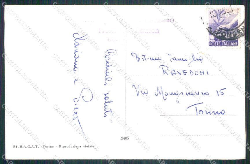 Aosta Colle di Tza Seche Monte Grivola Foto cartolina MT2962 – retro