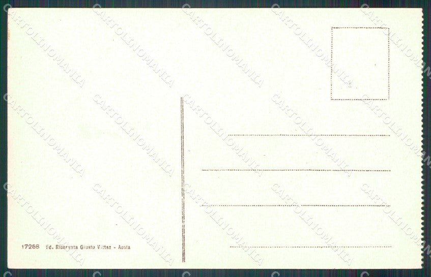 Aosta Pré Saint Didier Monte Bianco cartolina MT2972 – retro