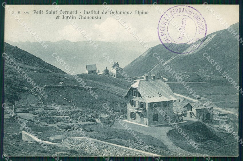 Aosta La Thuile Piccolo San Bernardo Giardino Botanico cartolina MT2986 – fronte