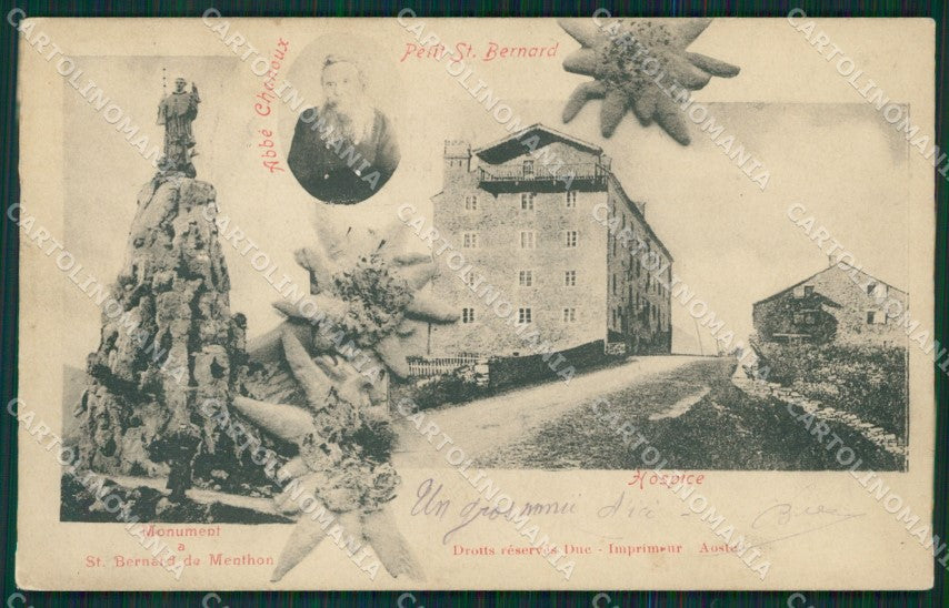 Aosta La Thuile Ospizio Mauriziano Piccolo San Bernardo cartolina MT2993 – fronte