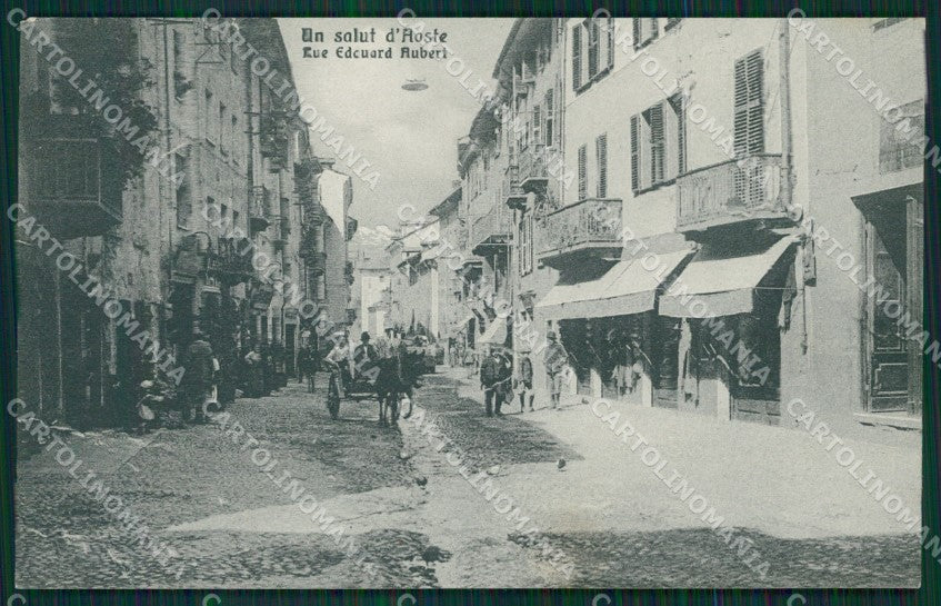 Aosta città Carrozza cartolina MT3000 – fronte