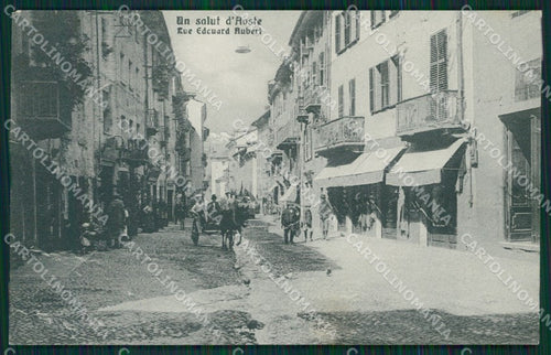 Aosta città Carrozza cartolina MT3000 – fronte