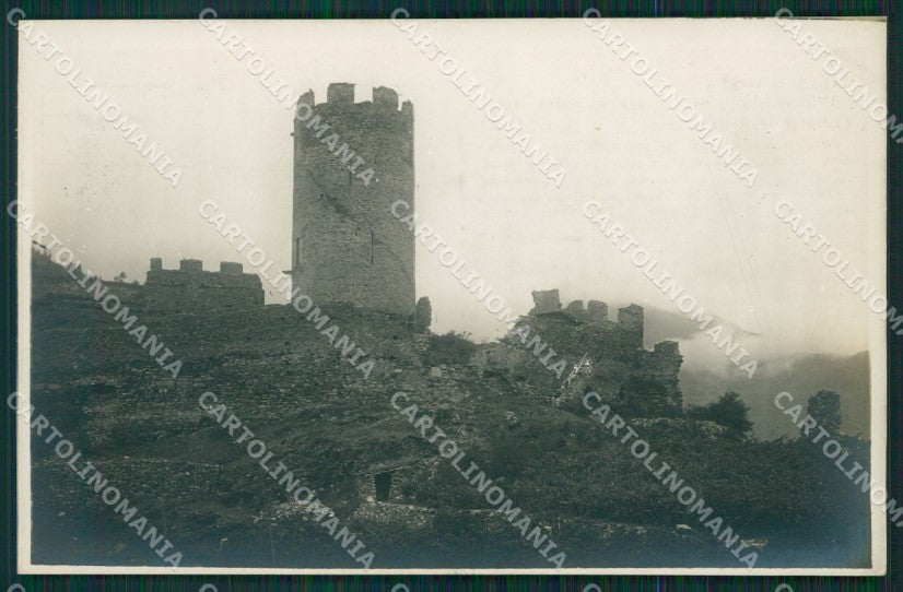 Aosta Villeneuve Resti Castello d'Argento Foto cartolina MT3008 – fronte