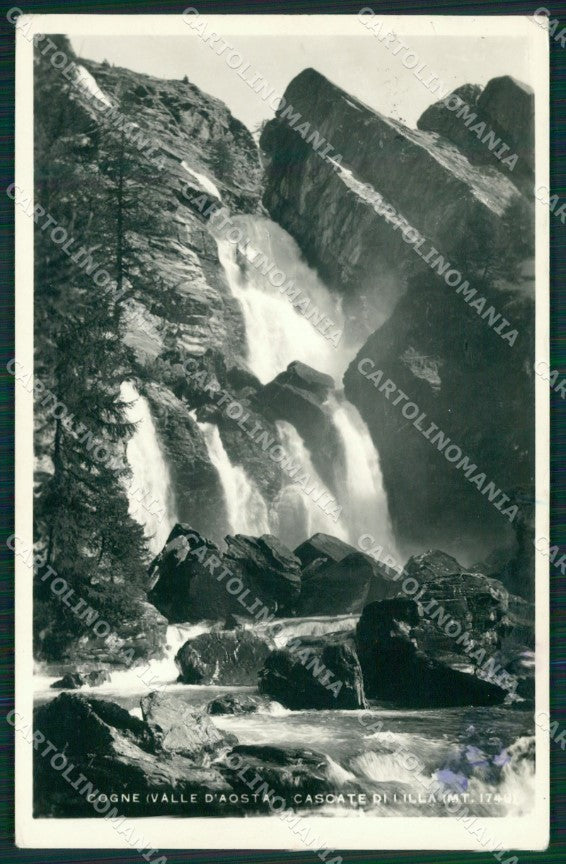 Aosta Cogne Lillaz Cascate di Foto cartolina MT3010 – fronte