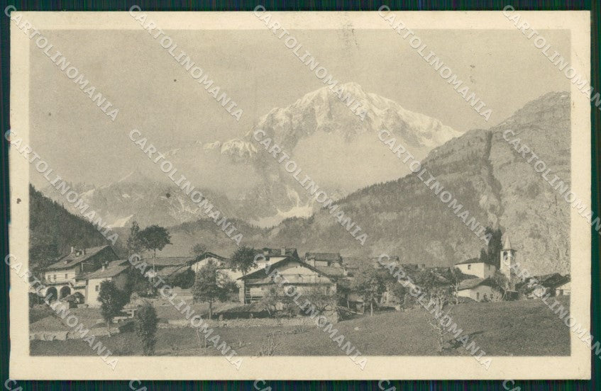 Aosta Courmayeur Verrand Monte Bianco cartolina MT3013 – fronte