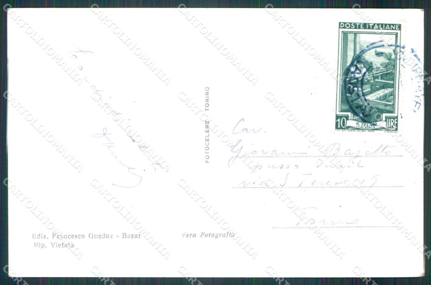 Aosta Courmayeur La Saxe Catena Monte Bianco Foto cartolina MT3015 – retro