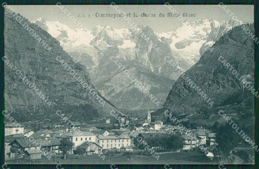 Aosta Courmayeur Catena Monte Bianco cartolina MT3019 – fronte
