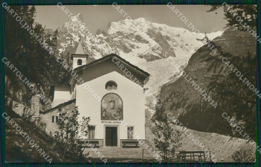 Aosta Courmayeur Monte Bianco Foto cartolina MT3022 – fronte