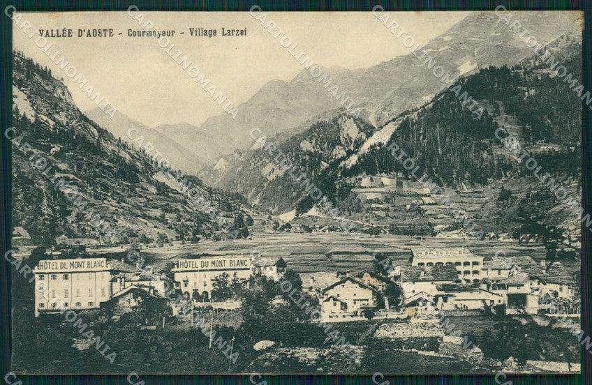 Aosta Courmayeur Villaggio Larzei cartolina MT3027 – fronte