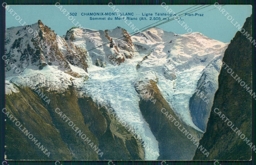 Francia Chamonix Mont Blanc Teleferica cartolina MT3031 – fronte
