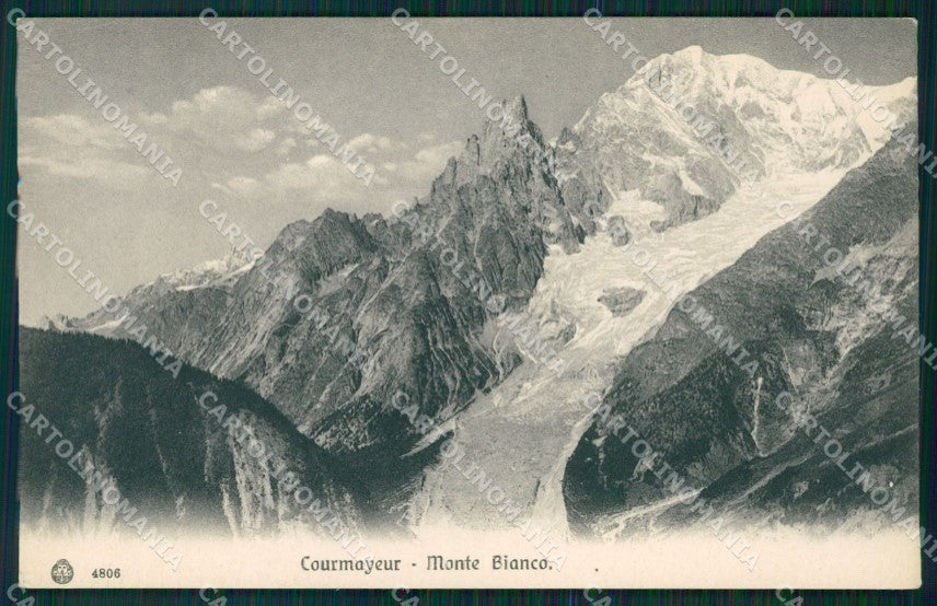 Aosta Courmayeur Monte Bianco cartolina MT3033 – fronte