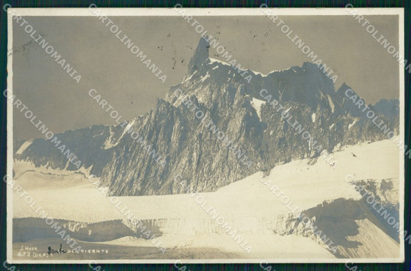Aosta Courmayeur Dente del Gigante Neer Foto cartolina MT3035 – fronte