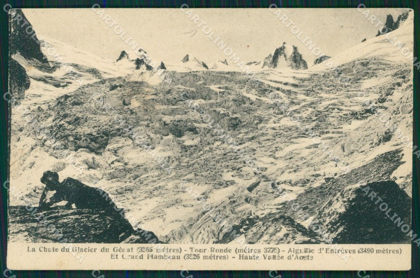 Aosta Ghiacciaio Colle del Gigante cartolina MT3041 – fronte