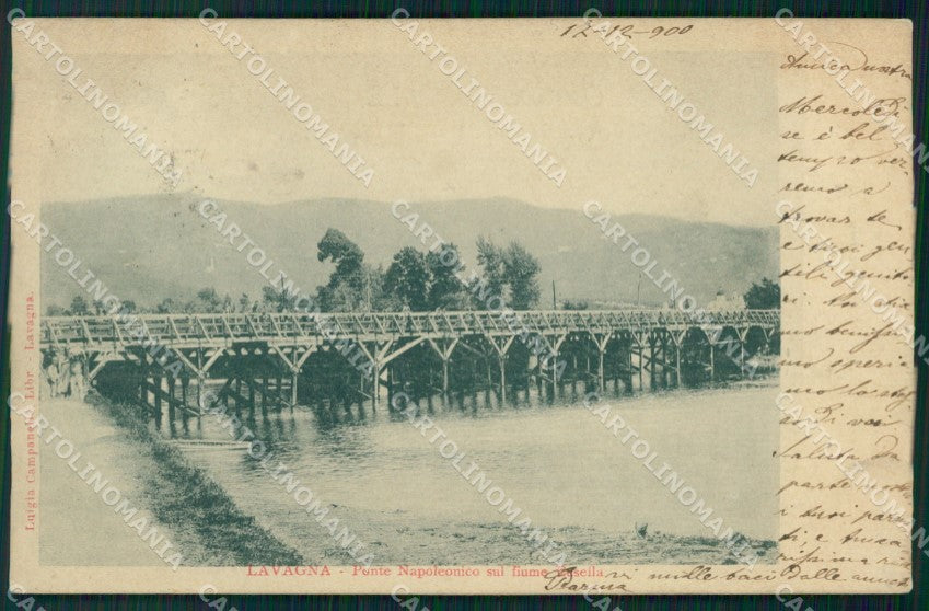 Genova Lavagna Ponte Napoleonico cartolina MT3045 – fronte