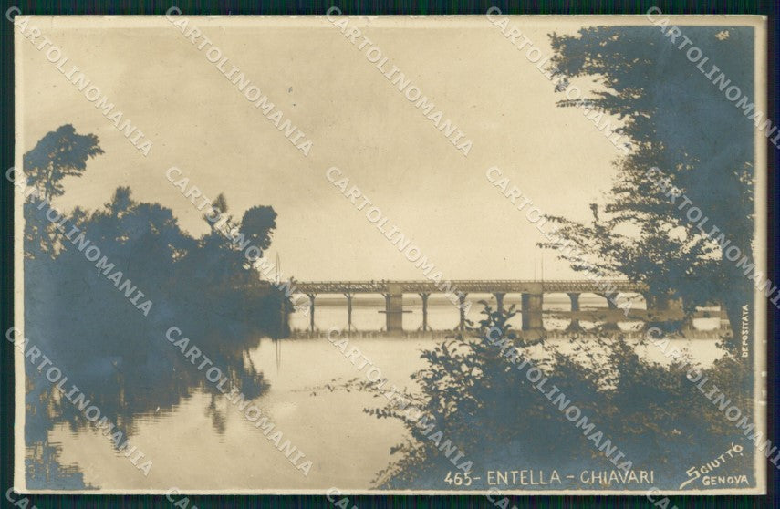 Genova Chiavari fiume Entella Sciutto Foto cartolina MT3046 – fronte