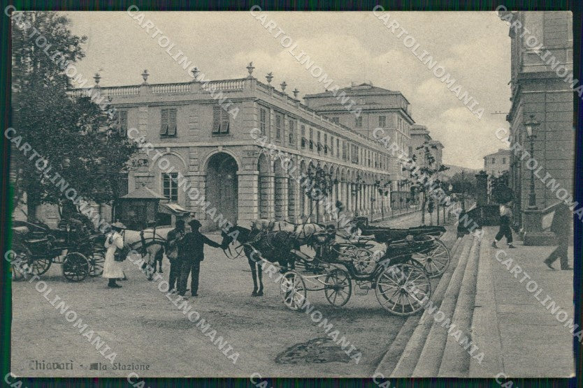Genova Chiavari Stazione Carrozze cartolina MT3048 – fronte