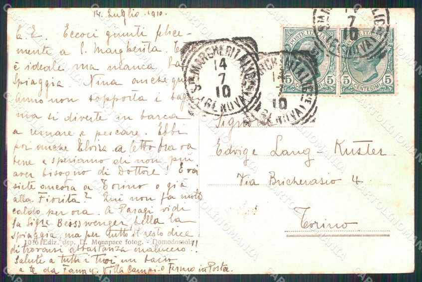 Genova Santa Margherita cartolina MT3062 – retro