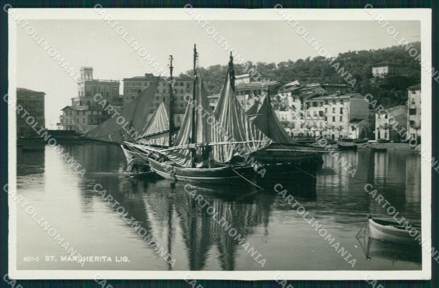 Genova Santa Margherita Barca Foto cartolina MT3064 – fronte