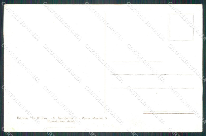 Genova Portofino Barche cartolina MT3080 – retro