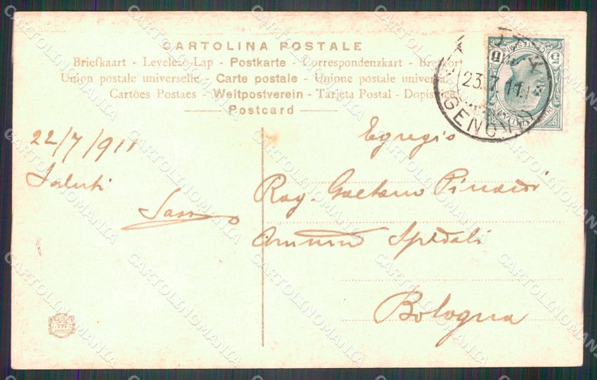 Genova Portofino Parco Kulm Foto cartolina MT3086 – retro