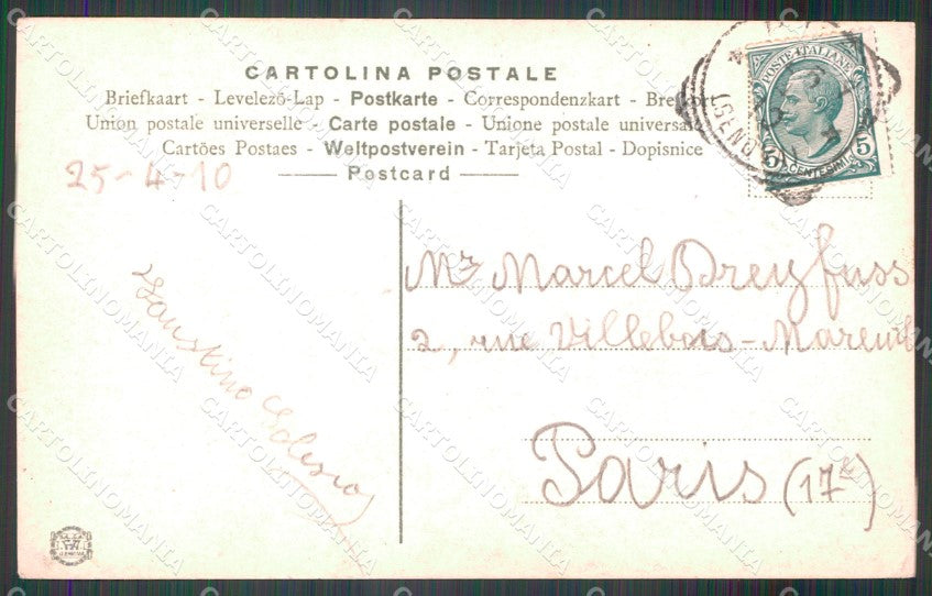 Genova Portofino Parco Kulm Foto cartolina MT3087 – retro