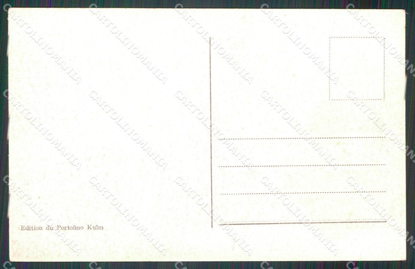 Genova Portofino Parco Kulm cartolina MT3094 – retro