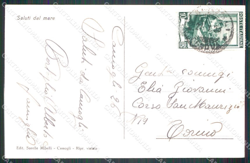 Genova Camogli cartolina MT3098 – retro