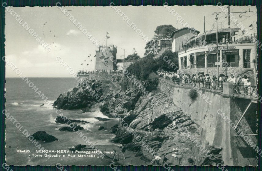 Genova Nervi Torre Groppallo Foto cartolina MT3108 – fronte