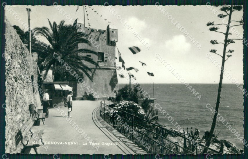 Genova Nervi Torre Groppallo Foto cartolina MT3109 – fronte