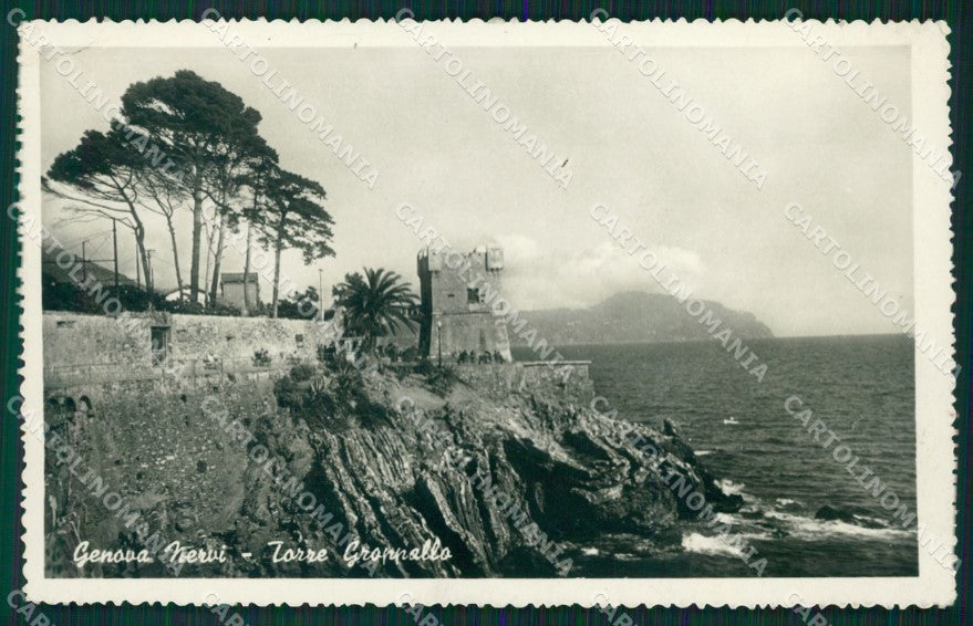 Genova Nervi Torre Groppallo Foto cartolina MT3110 – fronte