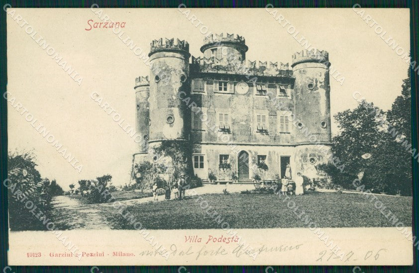 La Spezia Sarzana Villa Podestà cartolina MT3117 – fronte