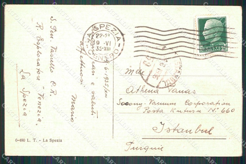 La Spezia San Terenzo cartolina MT3121 – retro