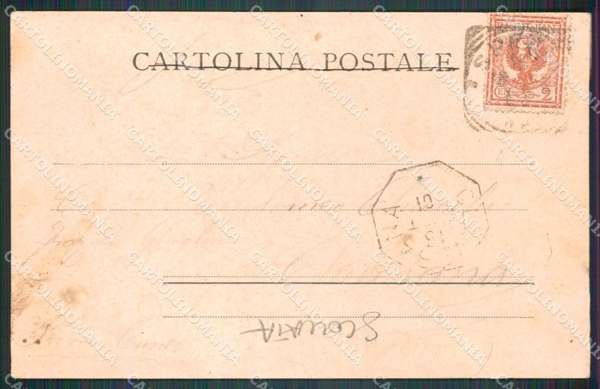 La Spezia città Porto Barche SCOLLATA cartolina MT3122 – retro