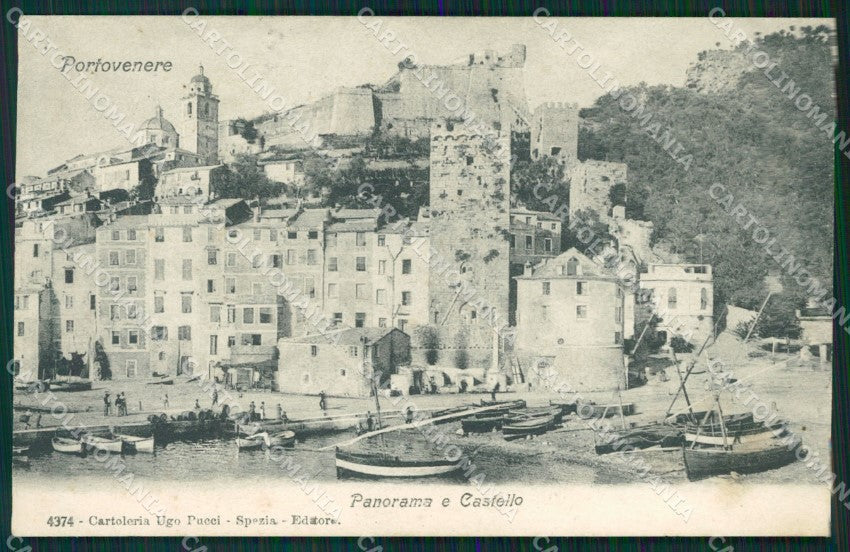 La Spezia Portovenere Castello Barche cartolina MT3130 – fronte