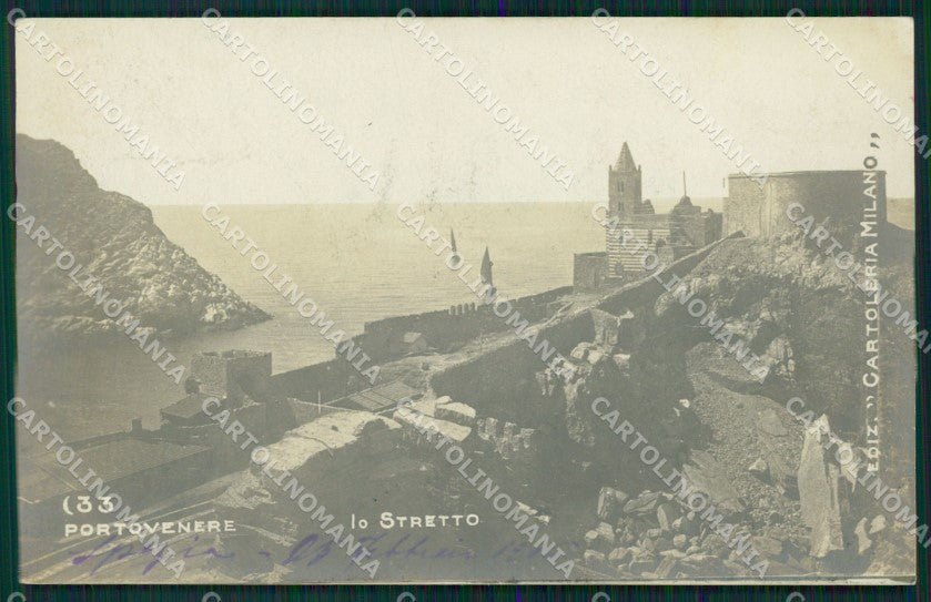 La Spezia Portovenere lo Stretto Foto cartolina MT3131 – fronte