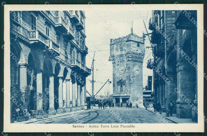 Savona città Torre Leon Pancaldo cartolina MT3148 – fronte