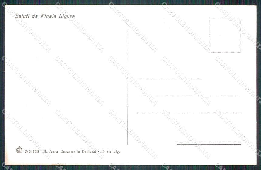 Savona Finale Ligure cartolina MT3159 – retro