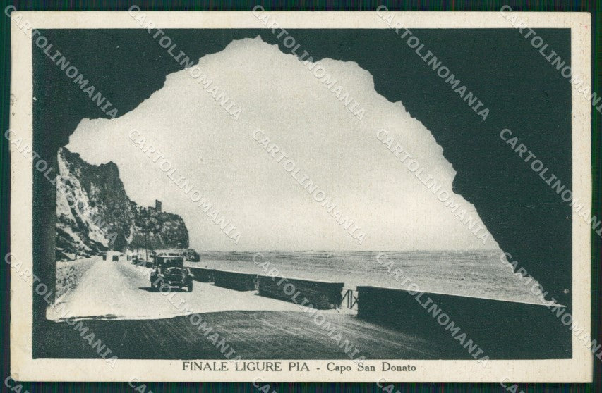 Savona Finale Ligure Capo San Donato Auto cartolina MT3164 – fronte