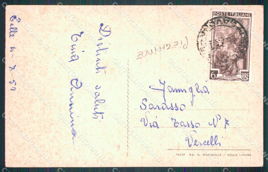 Savona Celle Ligure PIEGHINE cartolina MT3169 – retro