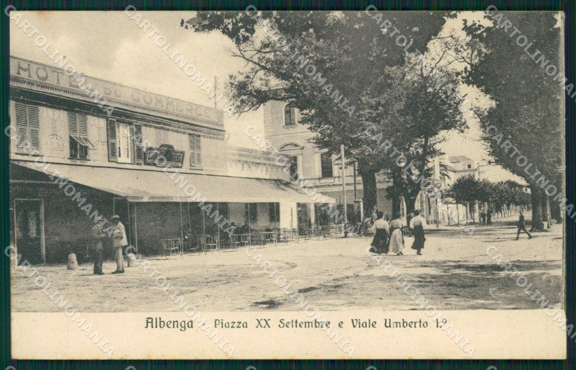 Savona Albenga Piazza XX Settembre cartolina MT3174 – fronte