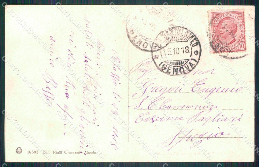 Savona Alassio cartolina MT3185 – retro