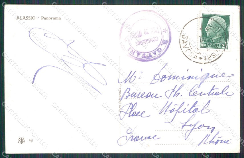 Savona Alassio Foto cartolina MT3186 – retro