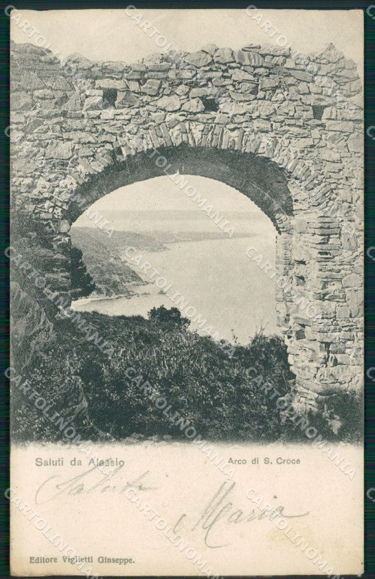 Savona Alassio Arco Santa Croce cartolina MT3190 – fronte