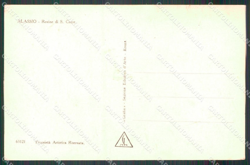 Savona Alassio Ruderi Santa Croce Foto cartolina MT3193 – retro
