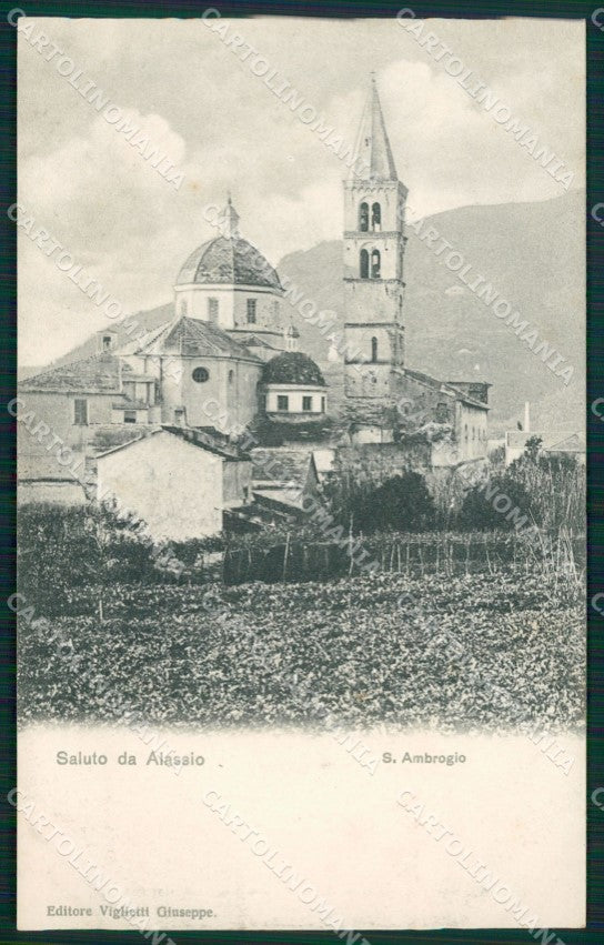 Savona Alassio Sant'Ambrogio cartolina MT3199 – fronte