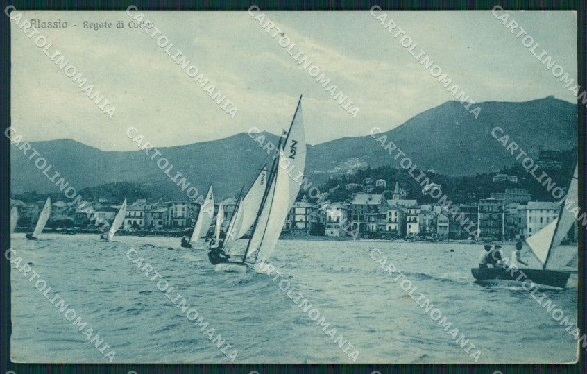 Savona Alassio Regate di Cutter cartolina MT3201 – fronte