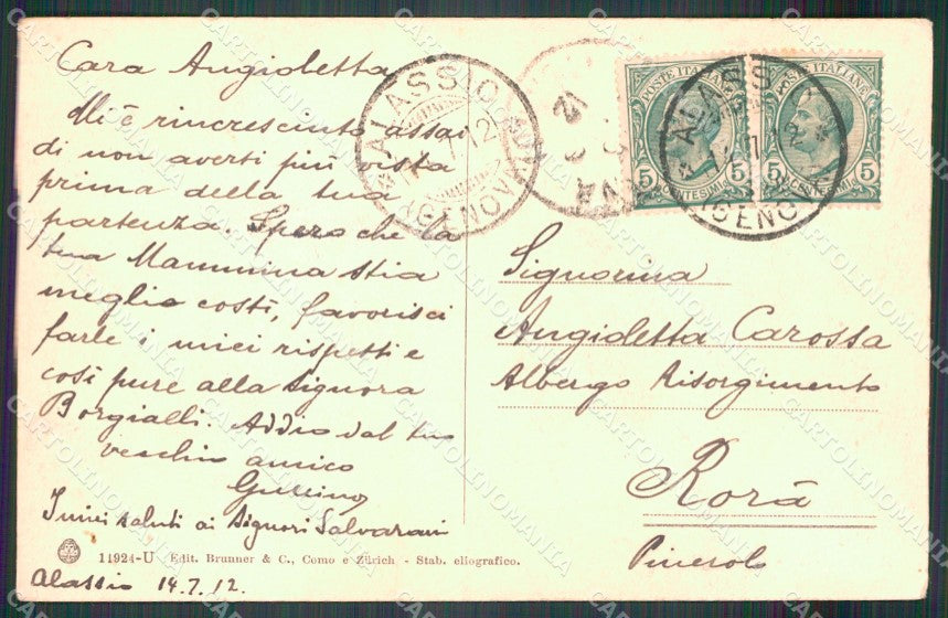 Savona Alassio cartolina MT3204 – retro