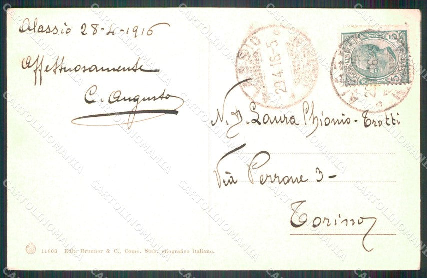 Savona Alassio cartolina MT3207 – retro